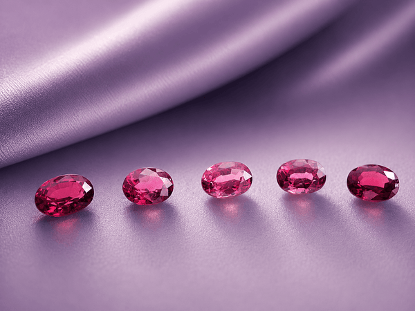 natural oval rhodolite garnet - AME Jewellery