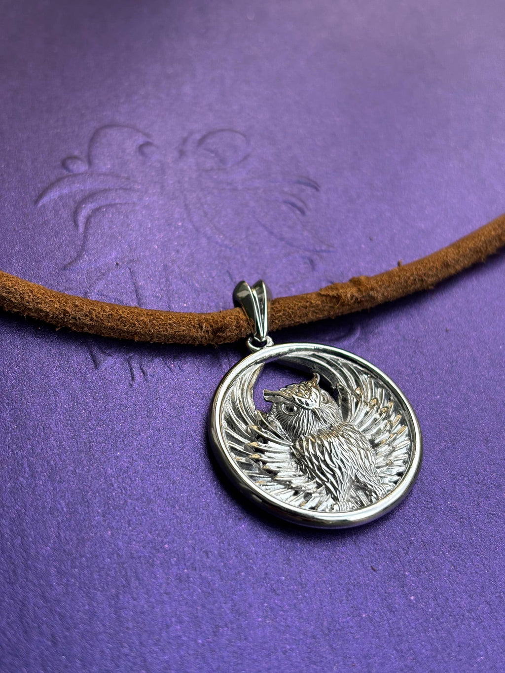 Mặt dây chuyền bạc Chim Cú Mèo Owl Pendant Necklace in Sterling Silver by AME Jewellery