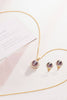 Trang sức Ngọc trai Peacock Freshwater Cultured Pearl Sunflower Jewelry Set 14K Yellow Gold by AME Jewellery