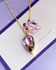 Mặt dây chuyền Vàng Đá quý tự nhiên Pear Ametrine Pendant Necklace in 14K Yellow Gold by AME Jewellery