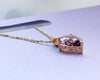 Mặt dây chuyền Vàng Đá quý tự nhiên Pear Ametrine Pendant Necklace in 14K Yellow Gold by AME Jewellery