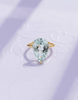 Nhẫn nữ Vàng Đá quý tự nhiên Pear Aquamarine Ring in 14K Yellow Gold by AME Jewellery