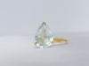 Nhẫn nữ Vàng Đá quý tự nhiên Pear Aquamarine Ring in 14K Yellow Gold by AME Jewellery