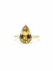Nhẫn Vàng đá quý tự nhiên Pear-cut Citrine Ring in 14K Yellow Gold by AME Jewellery