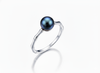 Nhẫn Ngọc trai Peacock Freshwater Cultured Pearl Bamboo Ring in Sterling Silver by AME Jewellery