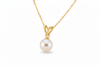 Mặt dây chuyền Vàng 14K Ngọc trai trắng White Freshwater Pearl  Gold Pendant Necklace by AME Jewellery
