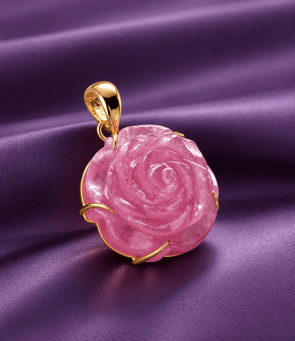 Pendentif en or jaune 14K et rosé rubis - AME Jewellery