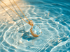 Pendentif en or jaune 14K et topaze bleue ovale - AME Jewellery