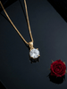 Pendentif en or jaune 14K et topaze incolore naturelle – AME Jewellery