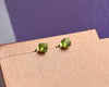 Bông tai Vàng Đá quý tự nhiên Peridot Stud Earrings in 14K Yellow Gold by AME Jewellery