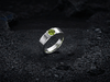 Nhẫn Bạc Đá quý tự nhiên Natural Peridot Men's Ring in Sterling Silver by AME Jewellery