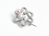Cài Áo Rắn Ngọc trai hồng - Pink Pearl Snake Brooch - Le Motif du Serpent by AME Jewellery