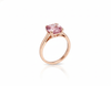 Nhẫn Vàng hồng Đá quý thiên nhiên Purple-Pink Spinel Ring in 14K Rose Gold by AME Jewellery