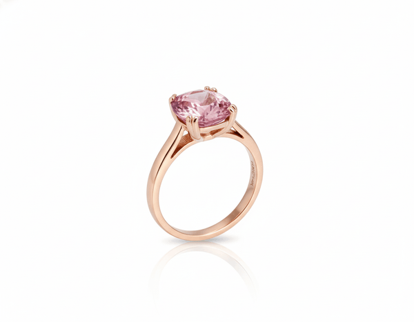 Nhẫn Vàng hồng Đá quý thiên nhiên Purple-Pink Spinel Ring in 14K Rose Gold by AME Jewellery