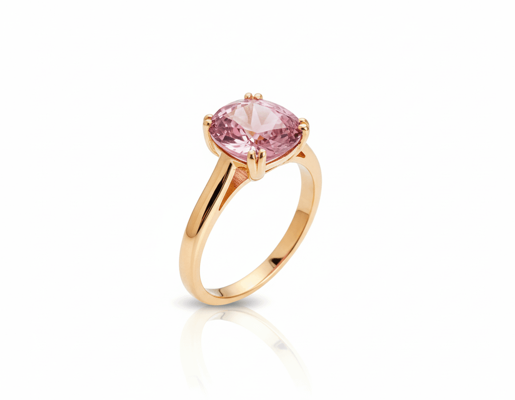 Nhẫn Vàng hồng Đá quý thiên nhiên Purple-Pink Spinel Ring in 14K Rose Gold by AME Jewellery