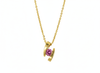 Mặt dây chuyền Vàng Đá quý tự nhiên Pink Topaz Pendant Necklace in 14K Yellow Gold by AME Jewellery