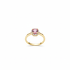 Nhẫn nữ Vàng Đá quý tự nhiên Pink Topaz Halo Ring in 14K Yellow Gold by AME Jewellery