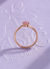 Nhẫn Vàng hồng đá quý tự nhiên Natural Pink Topaz Ring in 14K Rose Gold by AME Jewellery