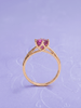 Nhẫn Vàng hồng Đá quý tự nhiên Pink Tourmaline Ring in 14K Rose Gold by AME Jewellery