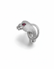  Nhẫn Rắn Hổ Mang Bạc cao cấp Đá quý tự nhiên Red Garnet Cobra Ring in Sterling Silver by AME Jewellery