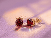Bông tai đá quý tự nhiên Red Garnet - AME Jewellery