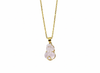 Mặt dây Vàng Tỳ Hưu Rose Quartz Pendant Necklace in 14K yellow Gold by AME Jewellery
