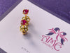 Bông tai Vàng Đá quý thiên nhiên Ruby 4-prong Earrings in 14K Yellow Gold by AME Jewellery