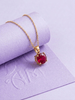 Natural Ruby Pendant in 14K Yellow Gold - AME Jewellery