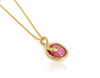 Mặt dây chuyền Rắn Vàng Đá quý tự nhiên Star Ruby Snake Pendant in 14K Yellow Gold by AME Jewellery
