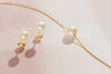 Single White Freshwater Cultured Pearl Jewelry Set 14K Yellow Gold | AME Jewellery
