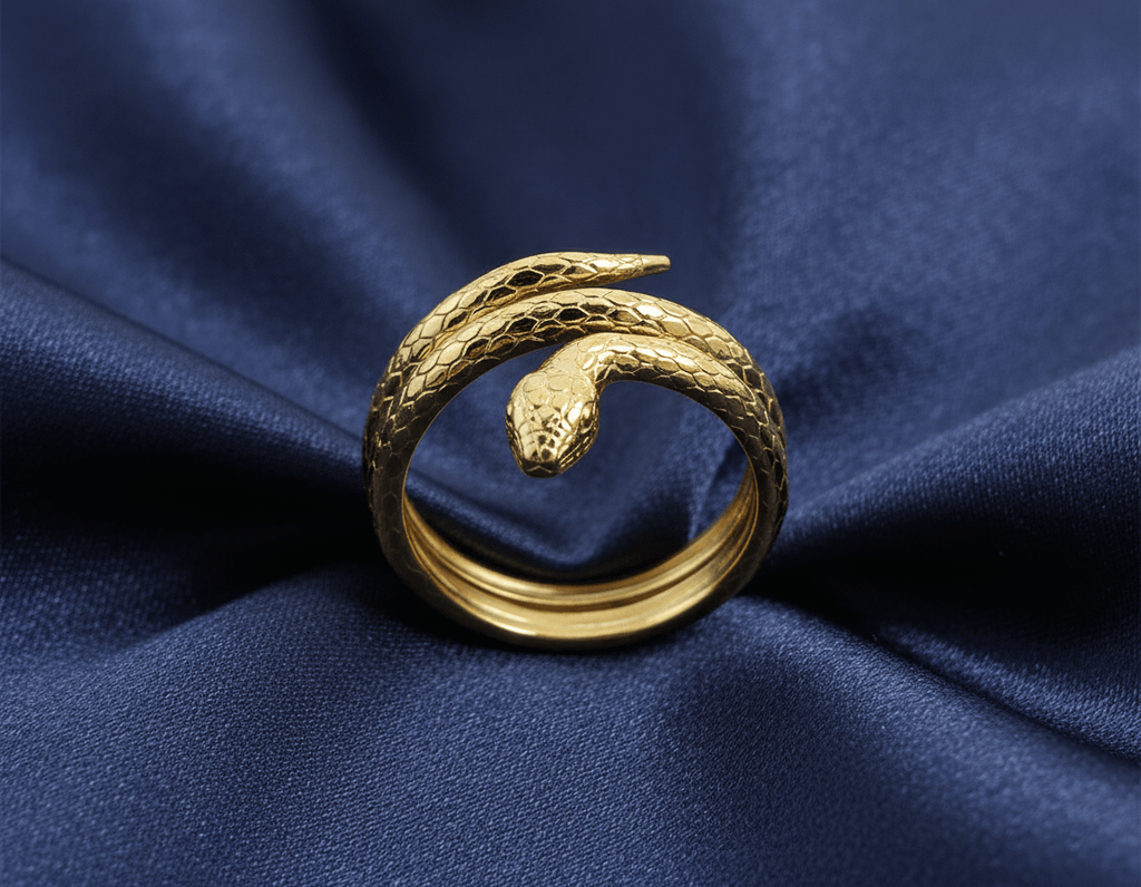 Nhẫn Rắn Vàng 14K Yellow Gold Snake Ring | Le Motif du Serpent by AME Jewellery