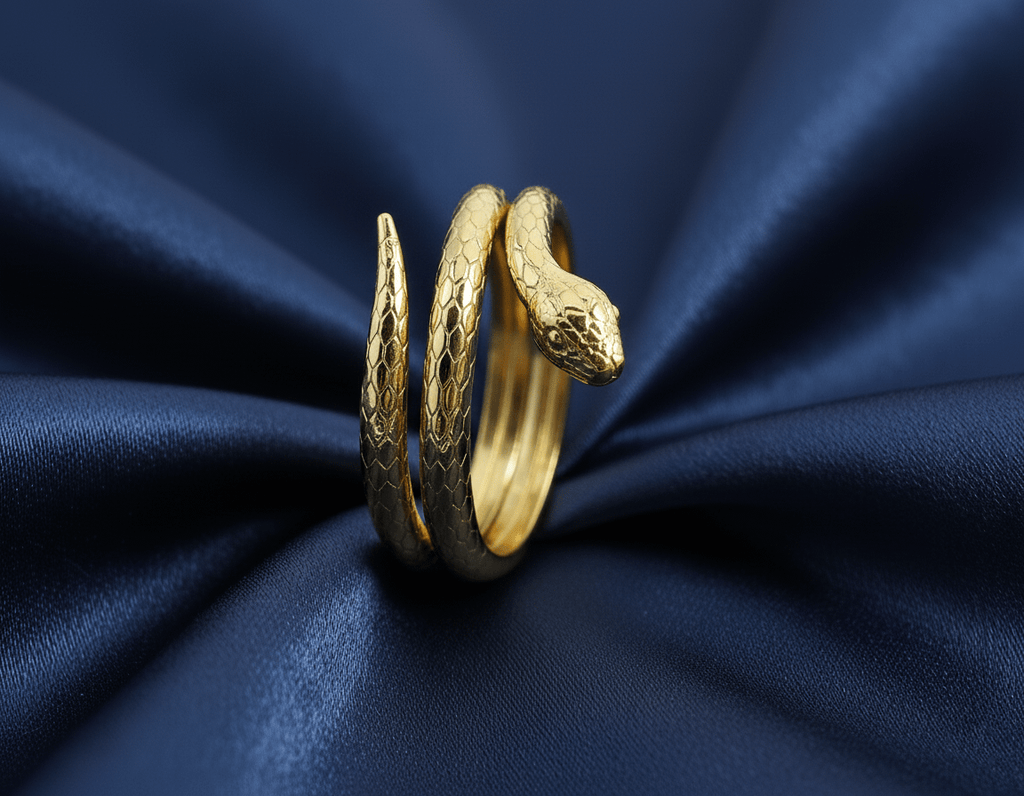 Nhẫn Rắn Vàng 14K Yellow Gold Snake Ring | Le Motif du Serpent by AME Jewellery