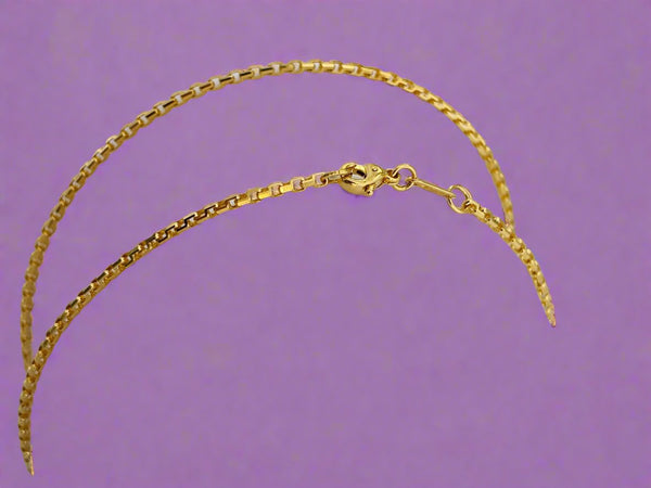 Dây chuyền nữ Vàng 14K Yellow Gold Square Link Chain Necklace by AME Jewellery