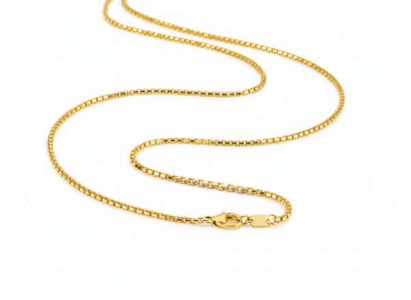 Square Link Chain Necklace in 14-karat Yellow Gold by AME Jewellery