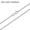 Dây chuyền hộp nữ Bạc cao cấp Box Chain Necklace in Sterling Silver by AME Jewellery