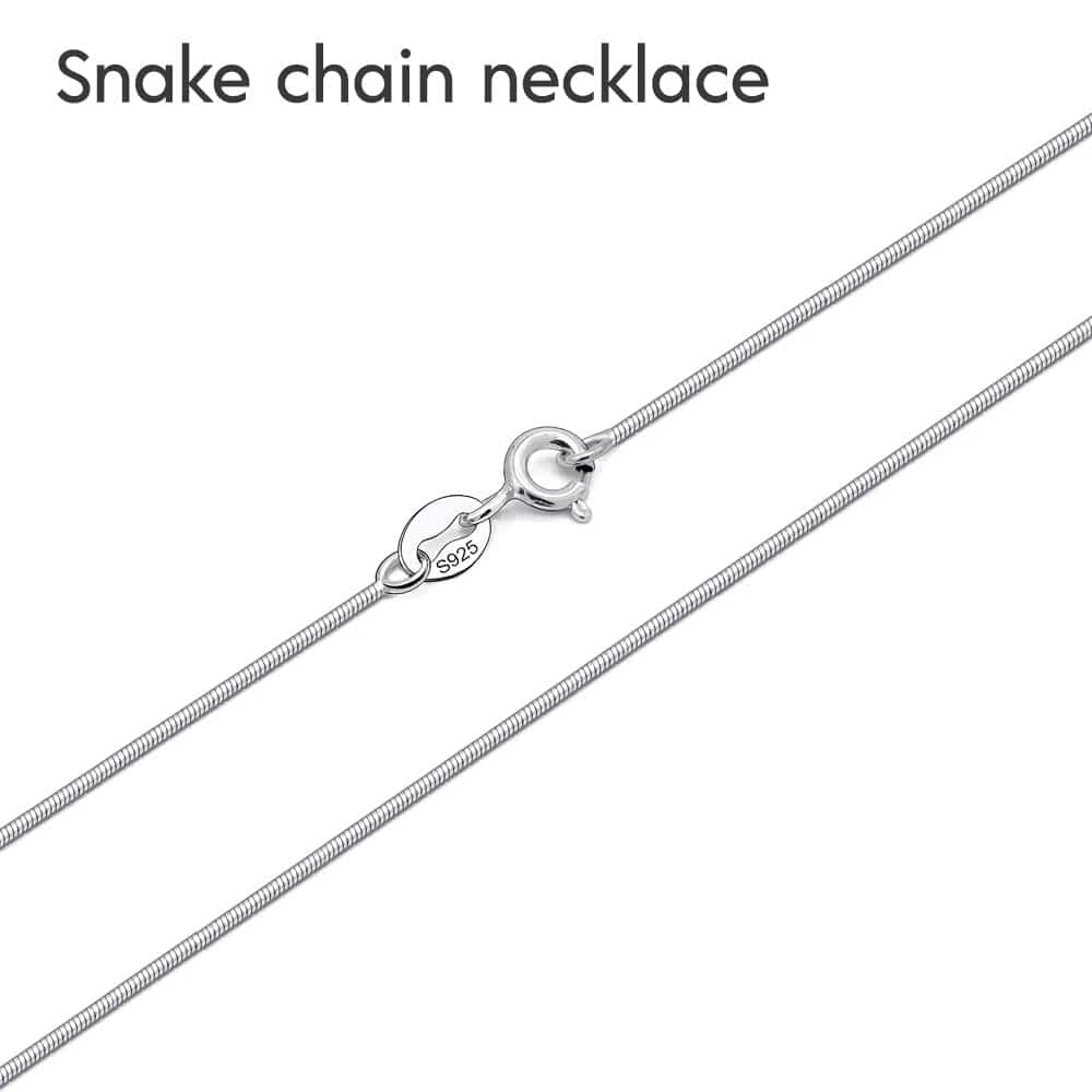 Dây chuyền rắn nữ Bạc cao cấp Snake Chain Necklace in Sterling Silver by AME Jewellery