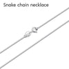 Dây chuyền rắn nữ Bạc cao cấp Snake Chain Necklace in Sterling Silver by AME Jewellery