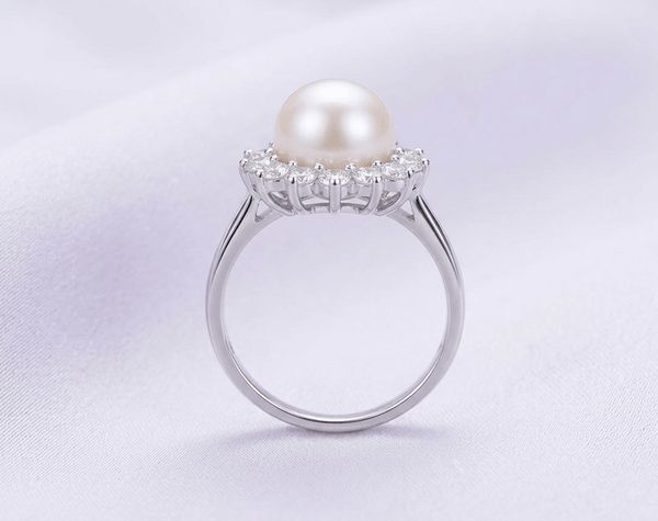 Nhẫn Ngọc trai Pearl Sunflower Ring - AME Jewellery