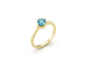 Nhẫn Vàng 14K Đá quý tự nhiên Blue Topaz Gold Ring - AME Jewellery