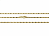 Dây chuyền Vàng Nữ xoắn giác kim cương | Twisted diamond-cut chain necklace in 14K yellow gold by AME Jewellery