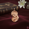 Mặt dây chuyền Vàng hồng Đức Mẹ Virgin Mary with Baby Jesus Pendant Necklace in 14K Roé Gold by AME Jewellery