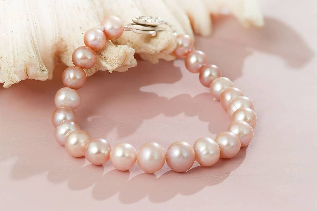 Vòng tay Chuỗi Ngọc trai Lavender Pearl Strand Bracelet by AME Jewellery