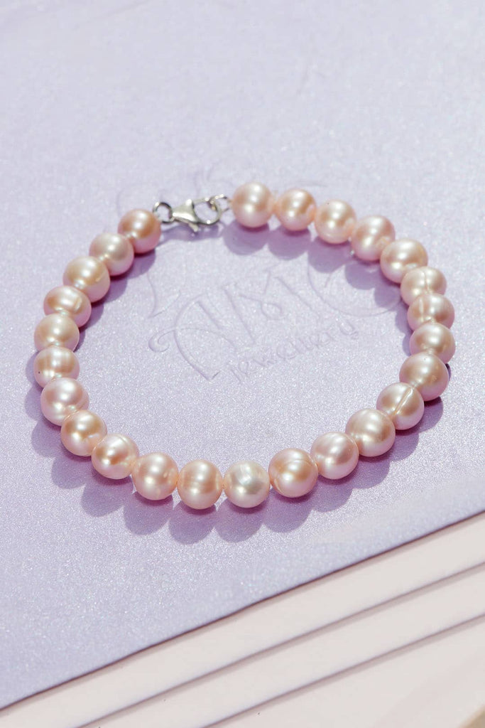 Vòng tay Ngọc trai nước ngọt màu Lavender Pearl Strand Bracelet | AME Jewellery