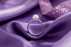 White Freshwater Pearl Classic Ring in Sterling Silver for Women - AME Jewellery