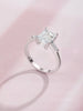 Nhẫn nữ Vàng trắng Đá quý tự nhiên Colorless Rectangle Topaz Ring 14K White Gold by AME Jewellery