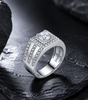 Bague homme en topaze blanche de en argent sterling - AME Jewellery