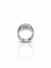 Nhẫn Nam Đá quý tự nhiên White Topaz Men's Ring in Sterling Silver by AME Jewellery