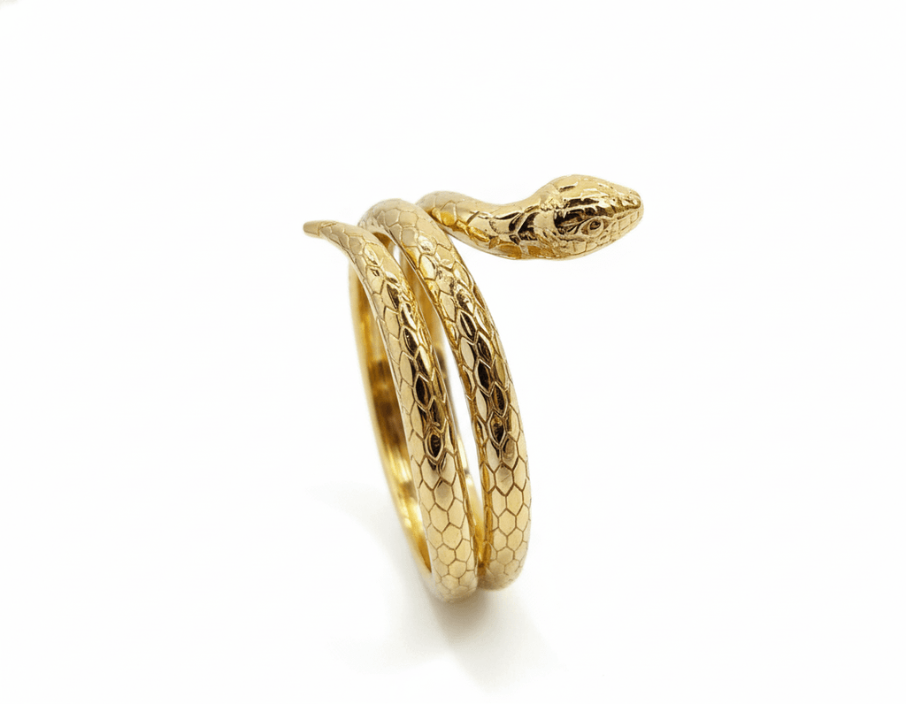 Nhẫn Rắn Vàng 14K Yellow Gold Snake Ring | Le Motif du Serpent by AME Jewellery