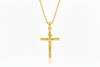 Mặt dây Vàng Thánh Giá Jesus Crucifix Cross Pendant Necklace 14K Yellow Gold by AME Jewellery