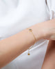 Lắc tay Vàng 14K Đá quý thiên nhiên Colorless Zircon Bracelet in 14K Yellow Gold by AME Jewellery
